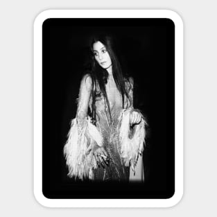 Cher 70s retro night out Sticker